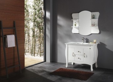 oak& solid wood  bathroom cabinet