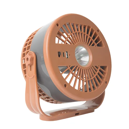 USB Rechargeable Portable Fan with Night Light for Camping and Home Use