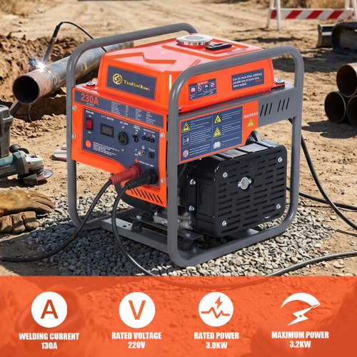 Generador soldador de gasolina de 3kW con tanque de combustible de 15L
