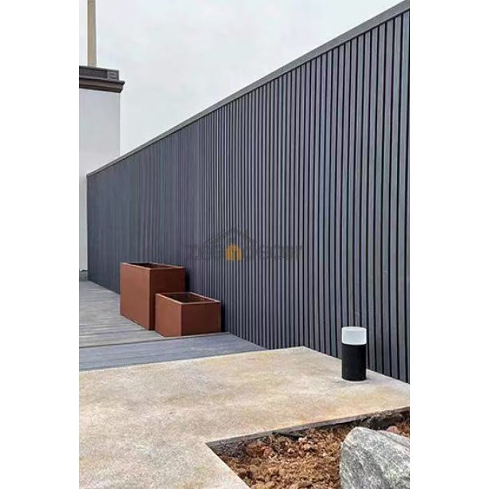 Panel Luaran WPC Reka Bentuk Estetik Moden Anti-Statik Panel Tahan Tahan Fleksibel Panel Debu Tahan Debu