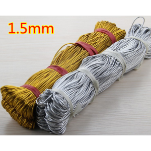 Factory price supply gold metallic elastic cord