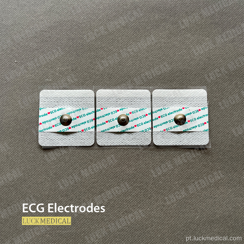 Patch de eletrodo ECG descartável médico