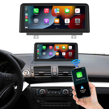 Wireless CarPlay Android 10.25 Inch Touch Screen Car Stereo for BMW 1 Series E81/E82/E87/E88 2004-2008 with CCC CIC System