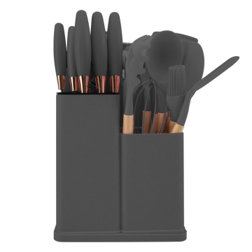 Stainless Steel Chef Knife Set with Accessories - 19 Piece Kitchen Utensil Set