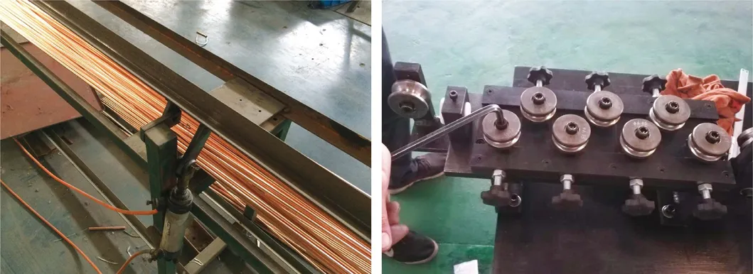 Customized 380V Small Diameter Tube Straight Cut off Machine Straightener and Cutter