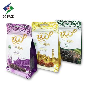 Gıda ambalaj için fermuarlı düz dip