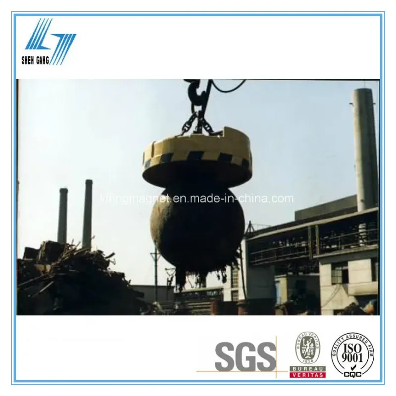 2 Ton Circular EOT Crane Electro Lifting Magnet for Steel Scrap
