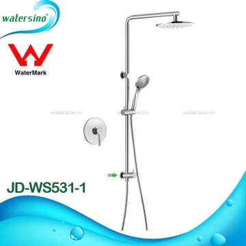 Deluxe wall hung pillar brass bath shower mixer faucet