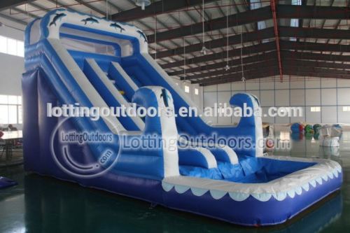 Dolphin Inflatable Big Water Slides for Sale, inflatable mattress valve