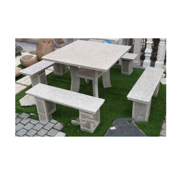 Stone Outdoor Landscape Dining Table and Chair: Natural Garden Decoration
