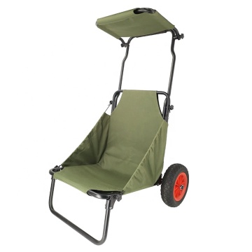 Aluminum Collapsible Fishing Trolley: Camping & Beach Cart Chair