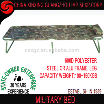 Lightweight and portable military bunk bed