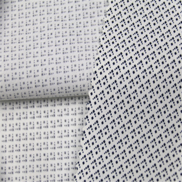 Cotton Polyester Poplin With Small Diamond Lattice