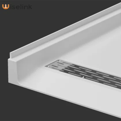 solid surface anti-slip ADA shower base