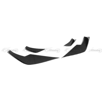 Vorstein Style Dry Carbon Fiber Front Bumper Canards for BMW G80 M3 G82 M4 2021