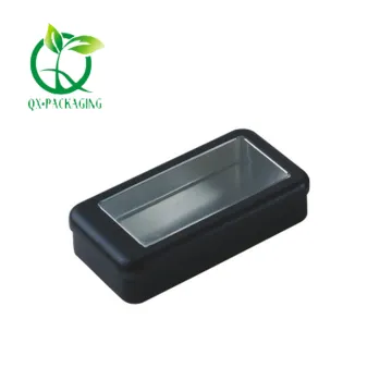 Decorative cookie tins with window