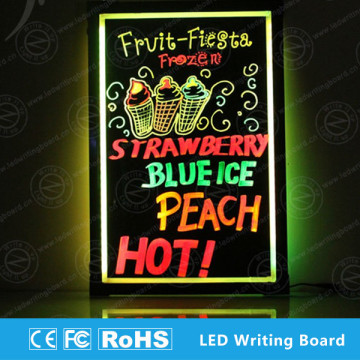 New products led advertisement message writing neon sign board