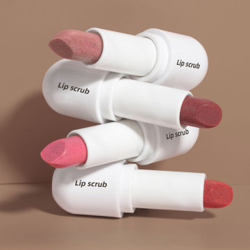 Private Label High Quality Pink Brightening Lip Exfoliator Lip Scrub Strawberry 4 Colors