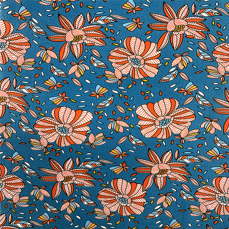 Breathable 100 Rayon Material Ladies Summer Dress Fabric 2