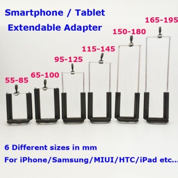 Factory OEM Best Monopod Tripod Extendable Cell Phone Attachment Clip Mount Adapter for iPhone6 plus Samsung S4 MIUI iPad mini