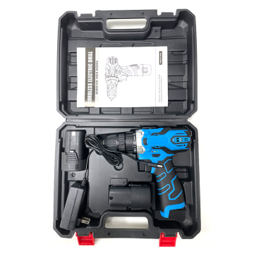 Cordless Drill Kit with Two Lithium Ion Batteries - 12V/16.8V/21V Two-Speed Brushless