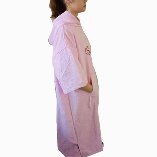 Custom surf poncho 100% cotton dry change robe