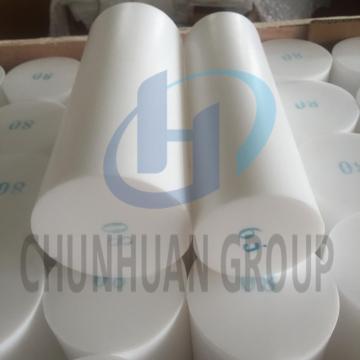 Virgin White PTFE Round Bar PTFE Molded Rod