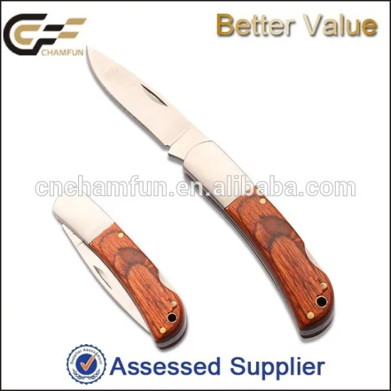 Vintage color wood knife / mini folding wood knife / vintage knife