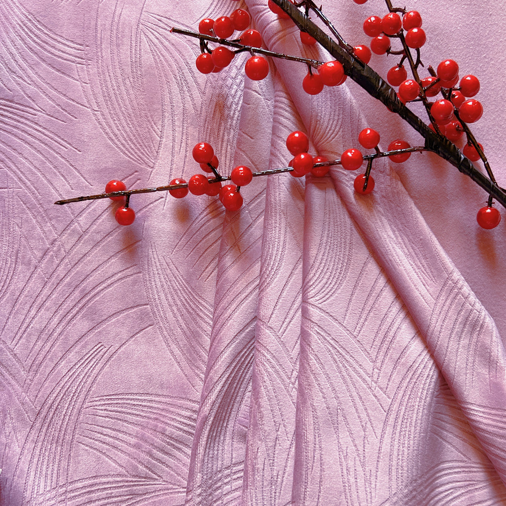 Curtain Velvet Burnt Out Fabric