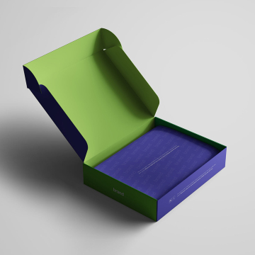 Unique Blue Box Packaging for Islamic Hijab Sets - Custom Chiffon Scarf Mailers in Various Sizes