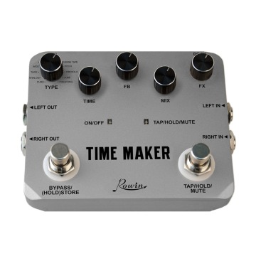 Rowin Time Maker Twin Delay Box for Guitarists
