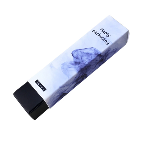 Blue luxury paper lipstick packaging box