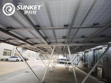 panel carport solar dan sistem pendakap pemasangan
