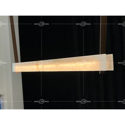 Modern Minimalist Marble Chandelier for Large Art Restaurant Lighting