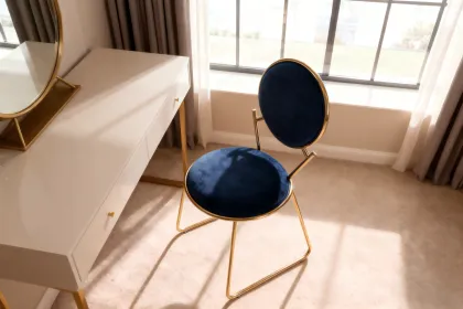 modern upholstered chairs round-back seating