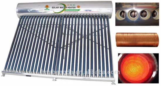 preheated cooper coil solar water heating manufacture price