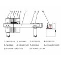 Mud sludge filter plate and frame filter press