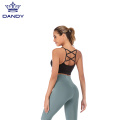 Cut and Siť Sexy Crop Tops Yoga podprsenku