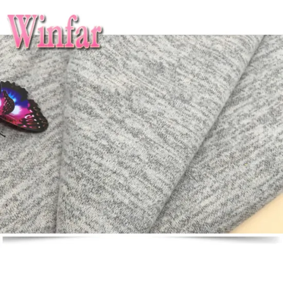 Brushed Rayon Polyester Spandex Sweater Knit Fabric Hacci