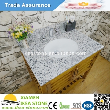 China Tiger Skin White Granite Bathroom Vanity 72 Inch