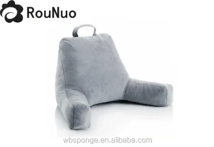 Shredded memory foam reading back support pillow