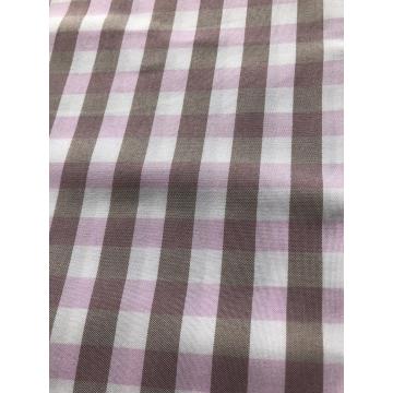 polyester yarn dyed check design fabric