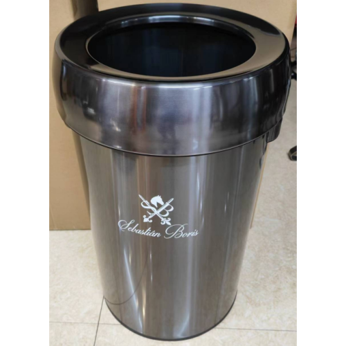 High Capacity No Lid Round Shape Trash Bin