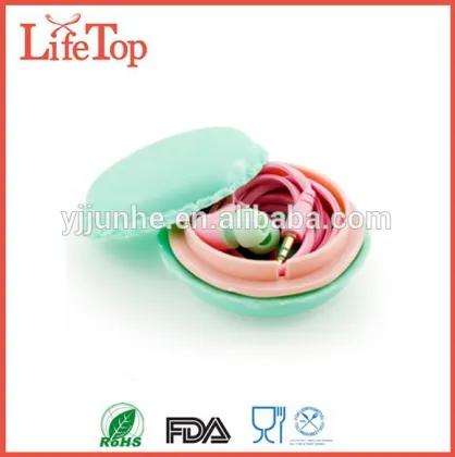Mini Earphone SD Card Macarons Bag Storage Box colorful organizer