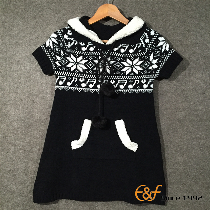 Snowflake Jacquard Sweater for Girls