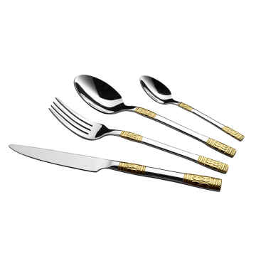 Set di posate in acciaio inossidabile - Raccolta di coltelli da forcella deluxe a cucchiaio deluxe