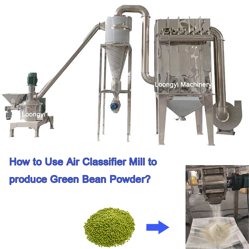 Green bean air classifier mill
