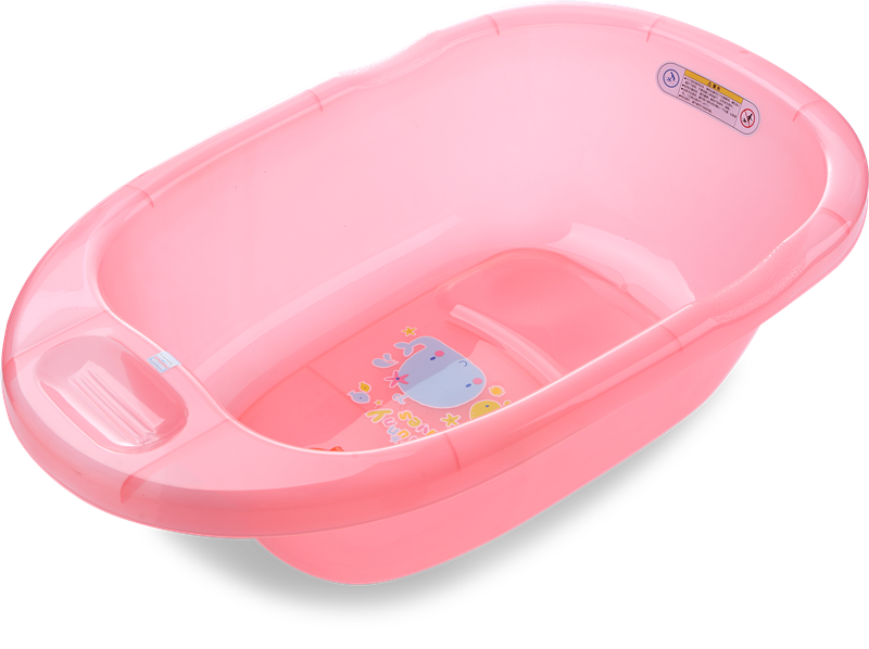 Прозрачна вана за бебета със среден размер