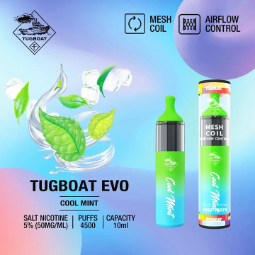 Gummy Bear Tugboat Evo desechable Vape 4500 bocanadas