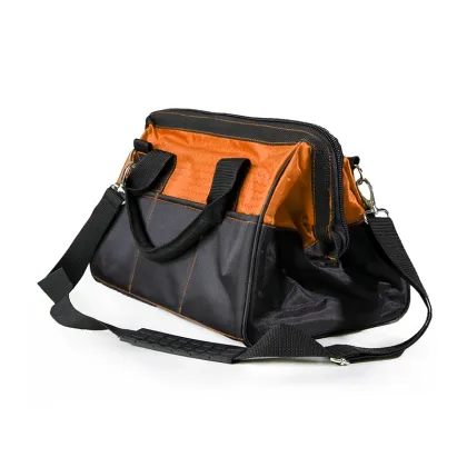 Minimalist Contrast-Colored Shoulder Belt Metal Tool Bag